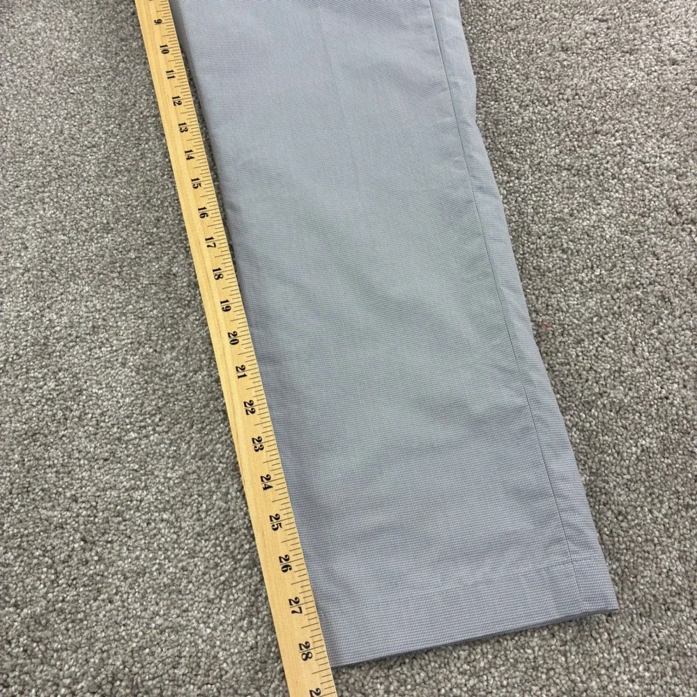 Polo‎ Golf Ralph Lauren Mens 33x32 Gray Micro Check Tailored Fit Pants Golfcore